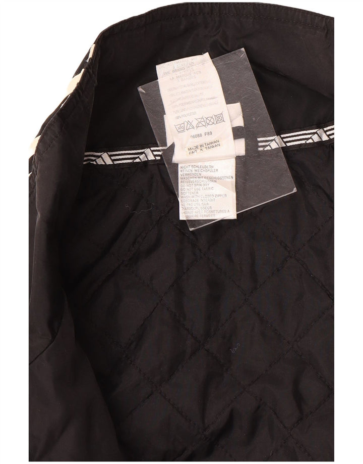 Męska kurtka dresowa Adidas UK 44/46, duża, czarna nylonowa
