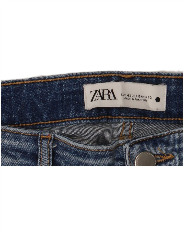 Damskie jeansy slim fit ZARA EU 42 Large W32 L28 Niebieskie