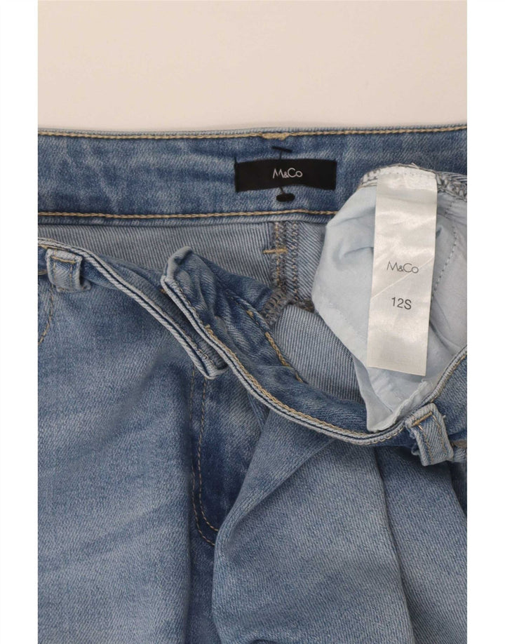 Damskie jeansy M&Co Slim UK 12 Medium W32 L27 Niebieskie bawełniane
