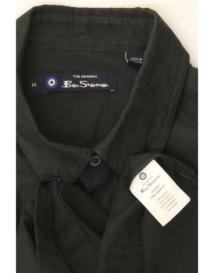 Koszula męska Ben Sherman, średnia, zielona bawełna
