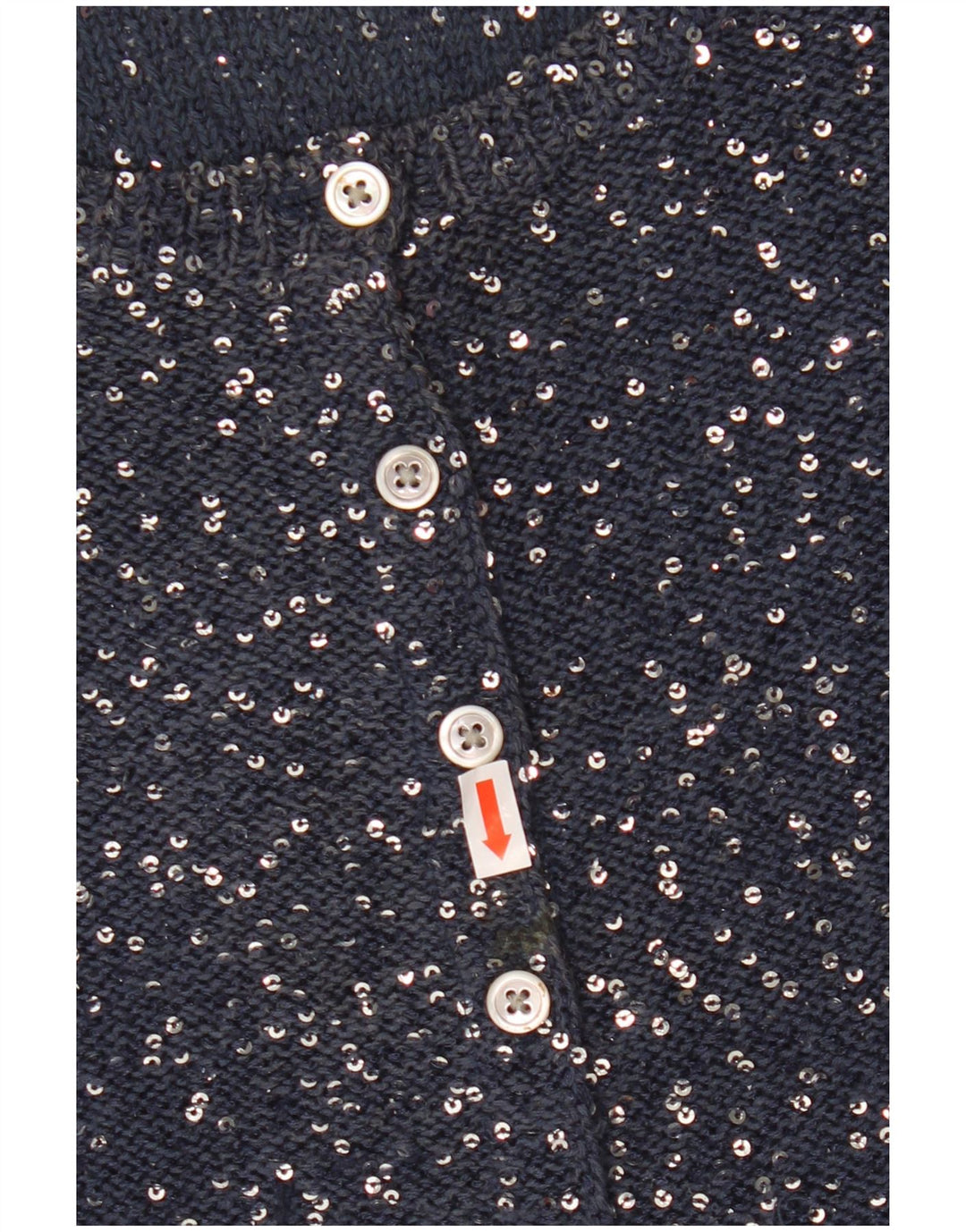 Sweter damski JIGSAW Crop Cardigan UK 12, średni granatowy poliester