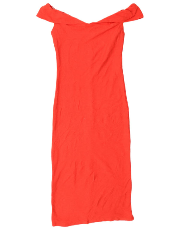 Sukienka damska Zara Trafaluc Off Shoulder UK 10 Small Red