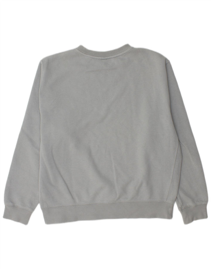 Męska bluza dresowa NIKE o luźnym kroju, średnioszara, bawełniana