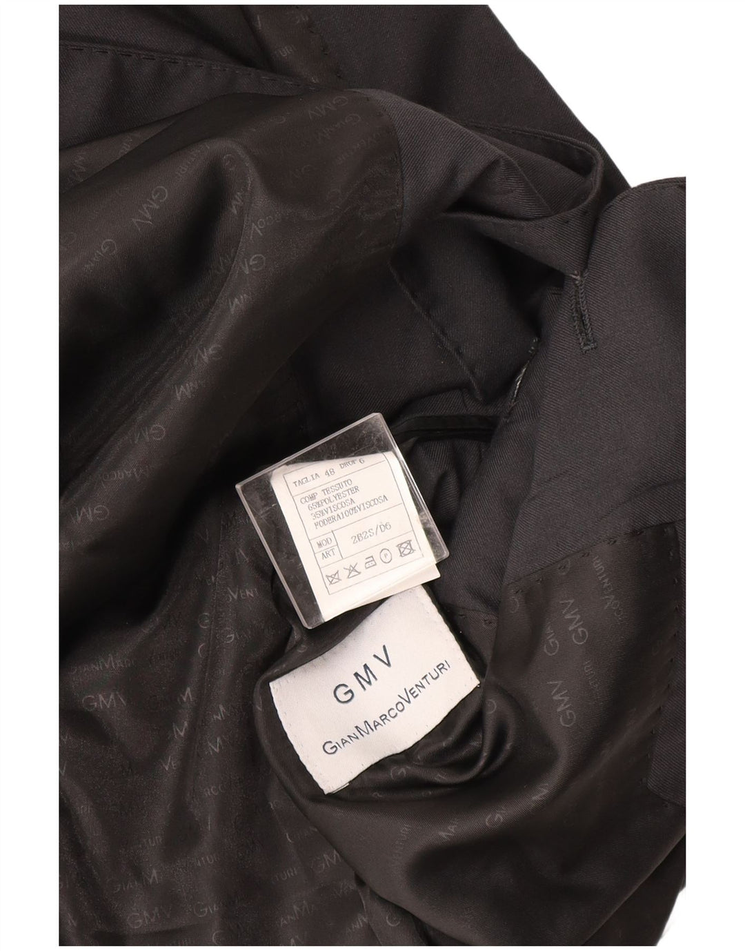 Gian Marco Venturi Męski garnitur zapinany na 2 guziki IT 48 Medium W32 L26 Szary