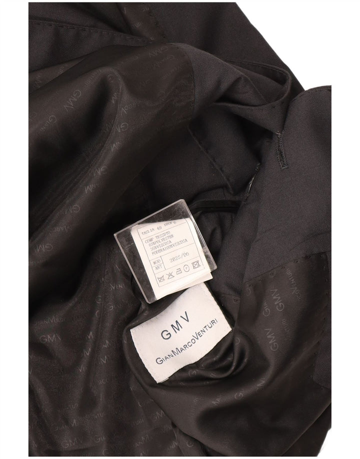 Gian Marco Venturi Męski garnitur zapinany na 2 guziki IT 48 Medium W32 L26 Szary