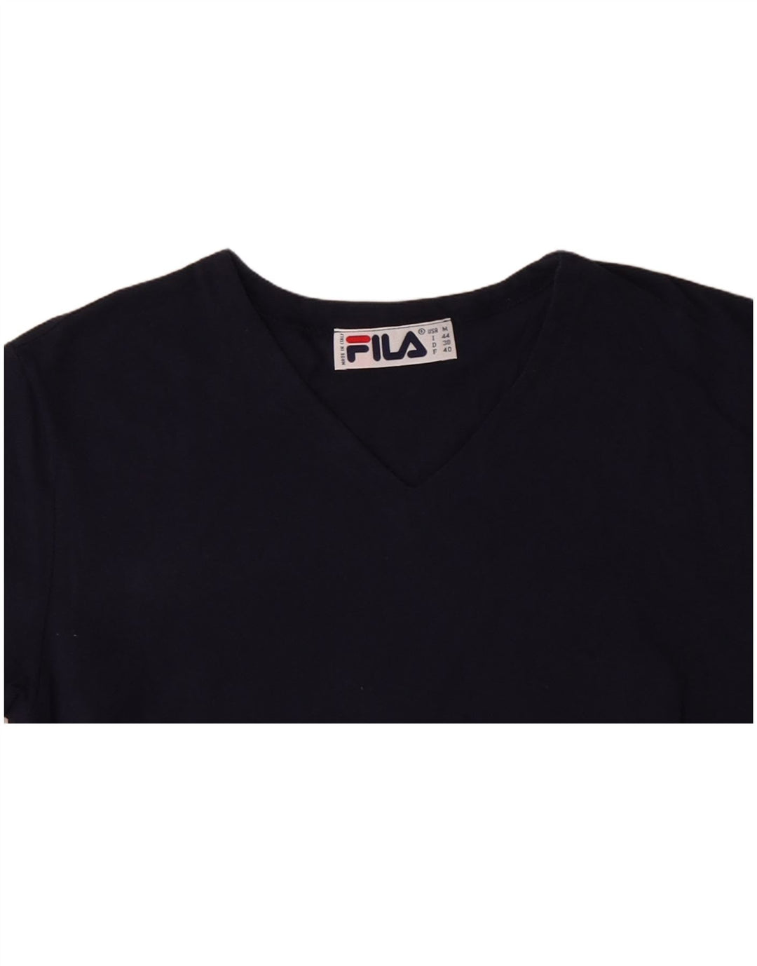 T-shirt damski FILA Top IT 44 Średni granatowy, bawełniany