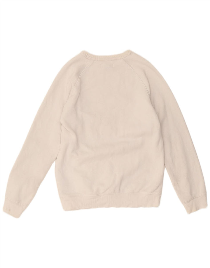 Adidas Męska bluza z grafiką, mała, biała, bawełniana