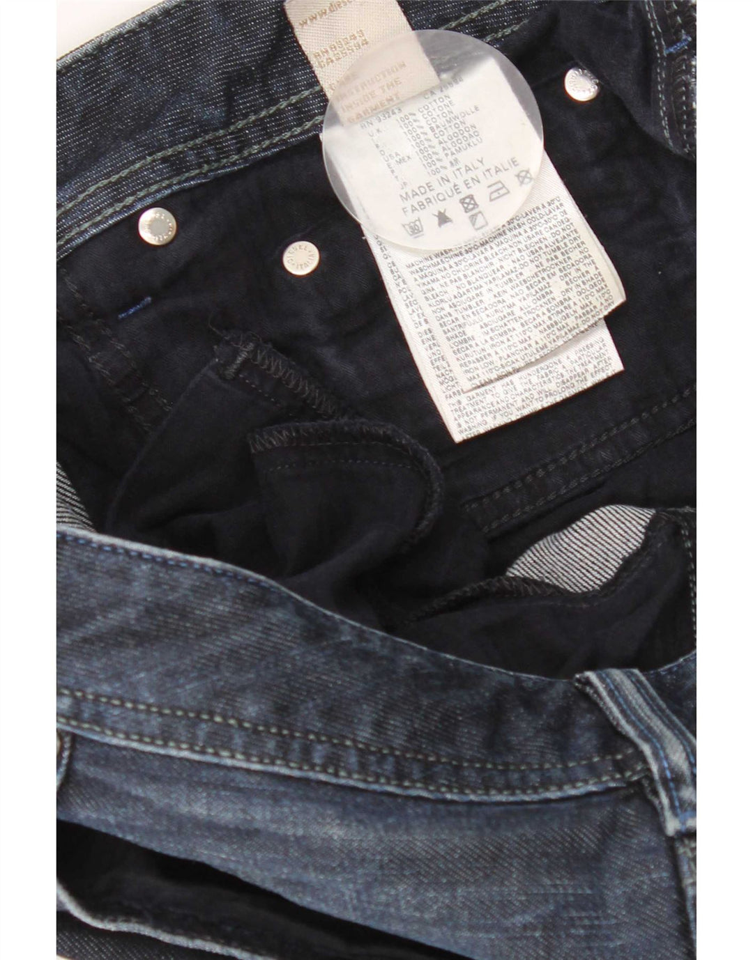 Diesel Męskie Bootcut Jeansy W36 L33 Granatowe Bawełniane