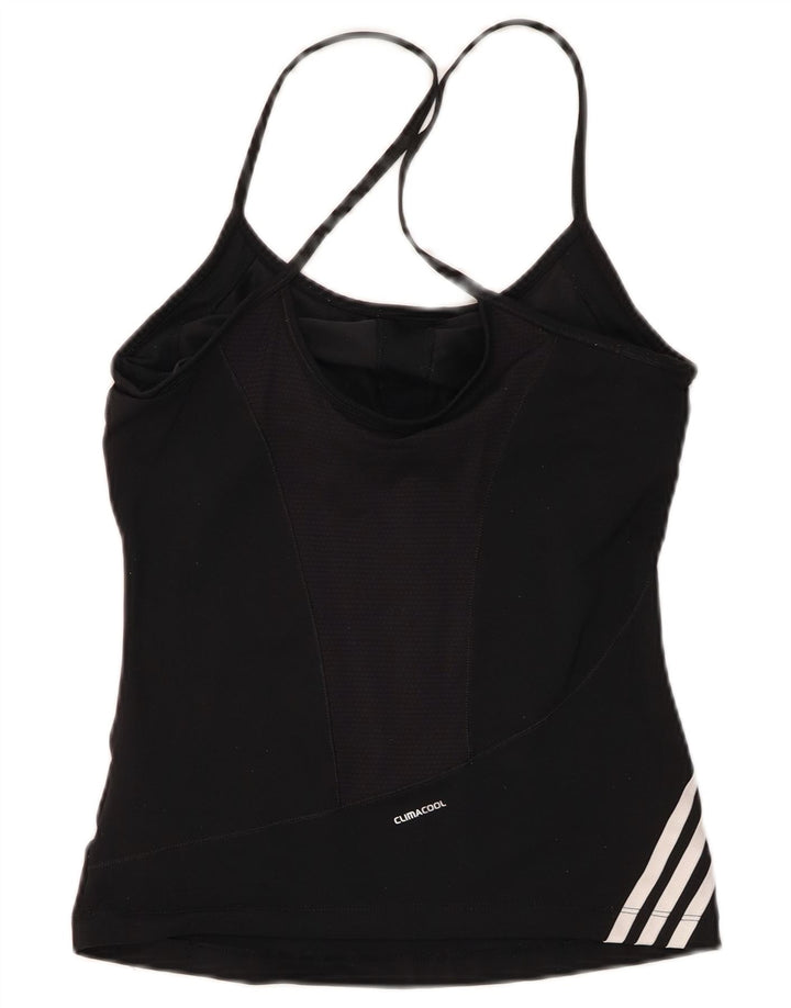 Damski top ADIDAS Climacool na ramiączkach UK 8, mały, czarny nylon