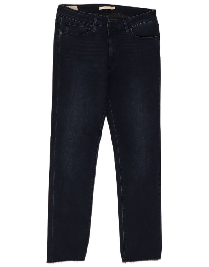 Damskie jeansy Levi's 712 Slim W30 L29 Granatowa bawełna