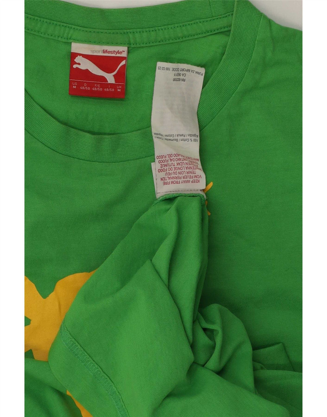 Męska koszulka Puma Usain Bolt z grafiką, średnia, zielona bawełna