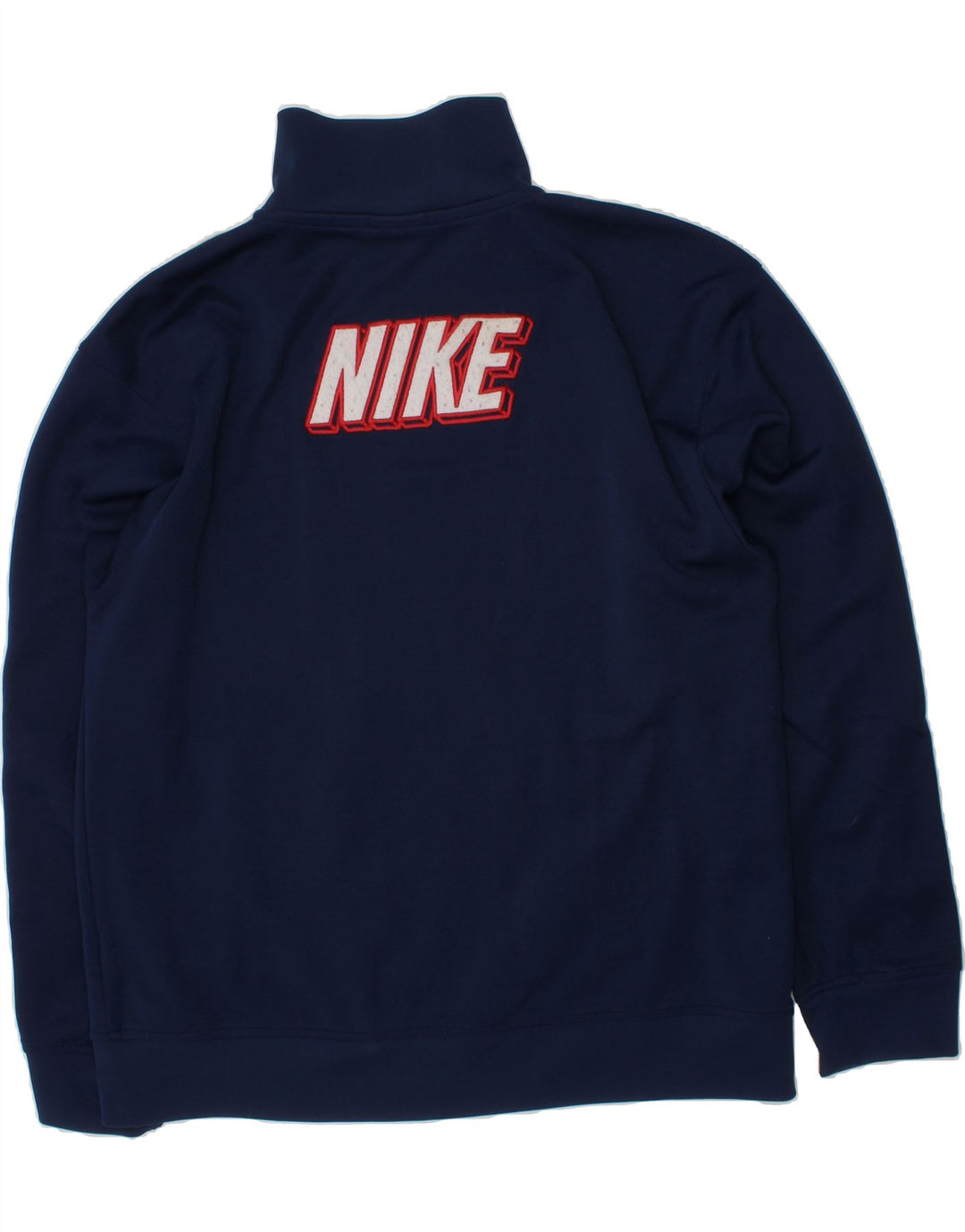 NIKE Boys Tracksuit Top Jacket 14-15 Years Large  Navy Blue Colourblock Vintage Nike and Second-Hand Nike from Messina Hembry 