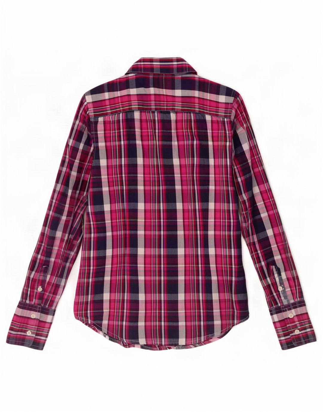 Koszula damska Tommy Hilfiger UK 10, mała, różowa, bawełniana kratka