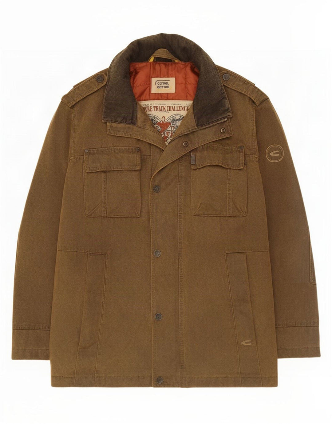 Męska kurtka wojskowa Camel Active IT 52 XL, brązowa, bawełniana