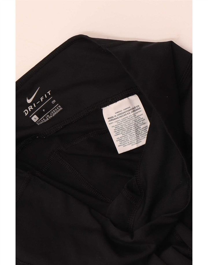 Damskie legginsy Nike Dri Fit UK 8, małe, czarne, poliestrowe