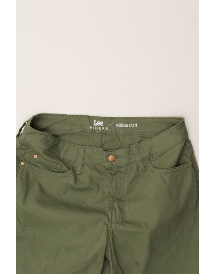 LEE Womens Riders Mid Rise Casual Shorts W32 Large Khaki Vintage Lee and Second-Hand Lee from Messina Hembry 