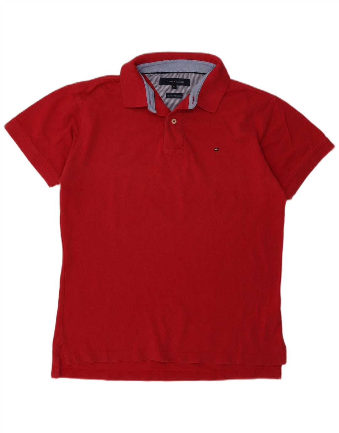 Męska koszulka polo Tommy Hilfiger, średnio różowa, bawełniana