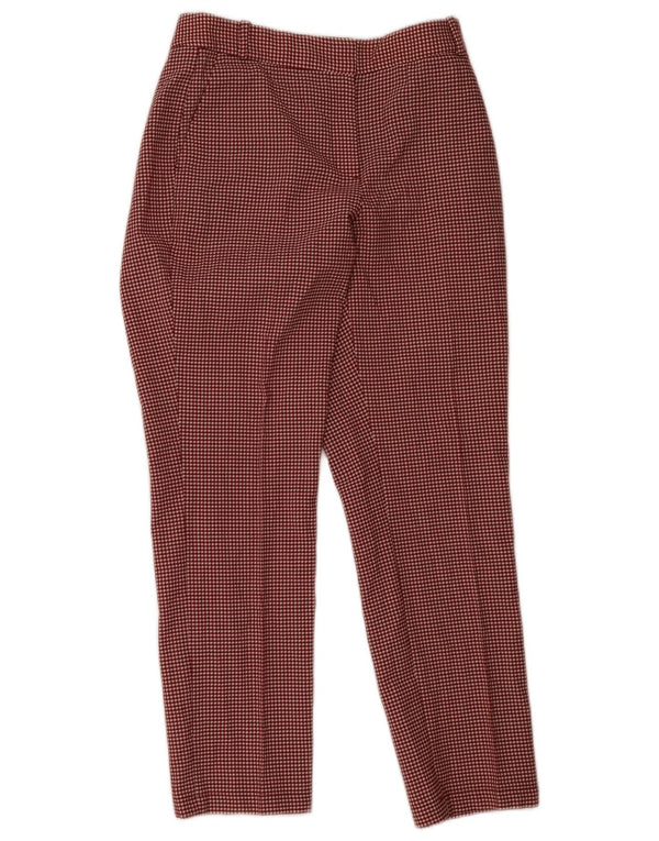 Spodnie Chino Massimo Dutti Damskie EU 38 Small W28 L28 Czerwone Pepitka
