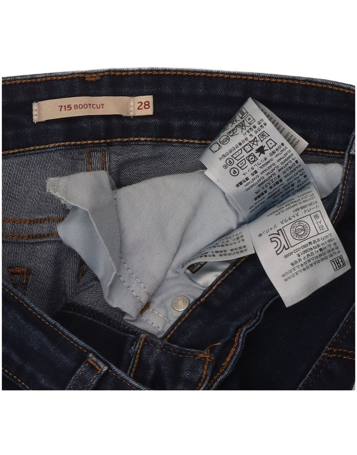 Damskie dżinsy Levi's 715 Bootcut W28 L27 Niebieska bawełna