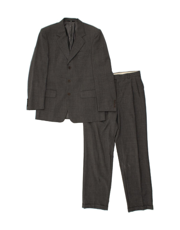 VALENTINO Męski 2-częściowy komplet z 3 guzikami IT 48 Medium W38 L32 Szara dziewicza wełna