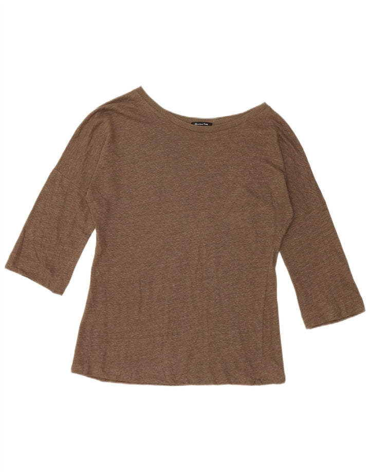 Damski top Massimo Dutti z rękawem 3/4, UK 10, mały khaki