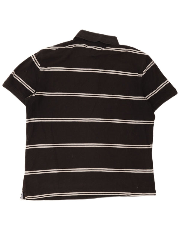Męska koszulka polo Tommy Hilfiger XL, czarna, bawełniana w paski