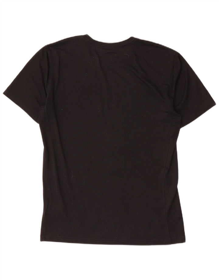 Męski T-shirt z grafiką Nike Dri Fit, mały, czarny poliester