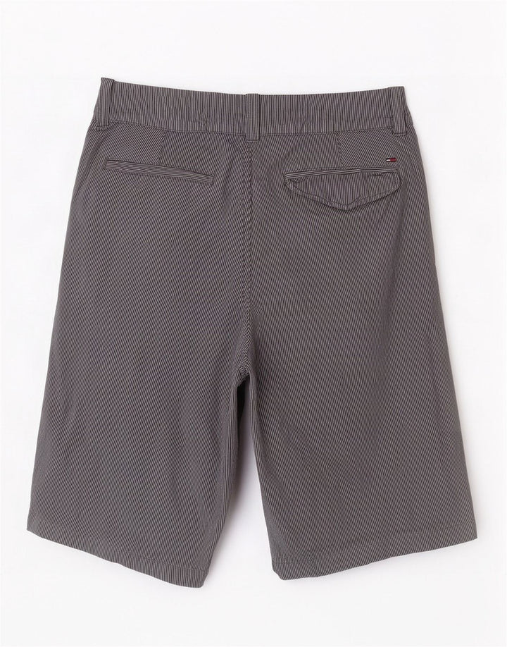 Męskie bermudy Tommy Hilfiger W30 Średni granatowy, bawełniany prążki