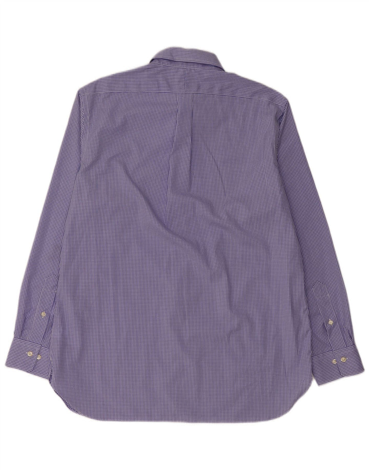 Koszula męska Ralph Lauren, rozmiar 16, 1/2, duża niebieska bawełniana kratka