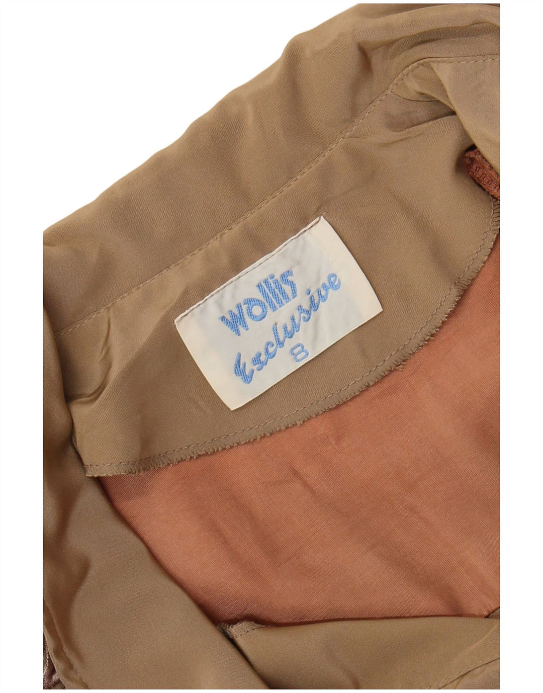 Damska sukienka maxi z długim rękawem WALLIS US 8 w kolorze średniego beżu