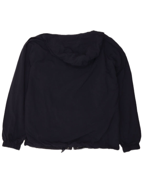 Męska dwustronna kurtka z kapturem FILA IT 50, duża, granatowa, z blokami kolorów