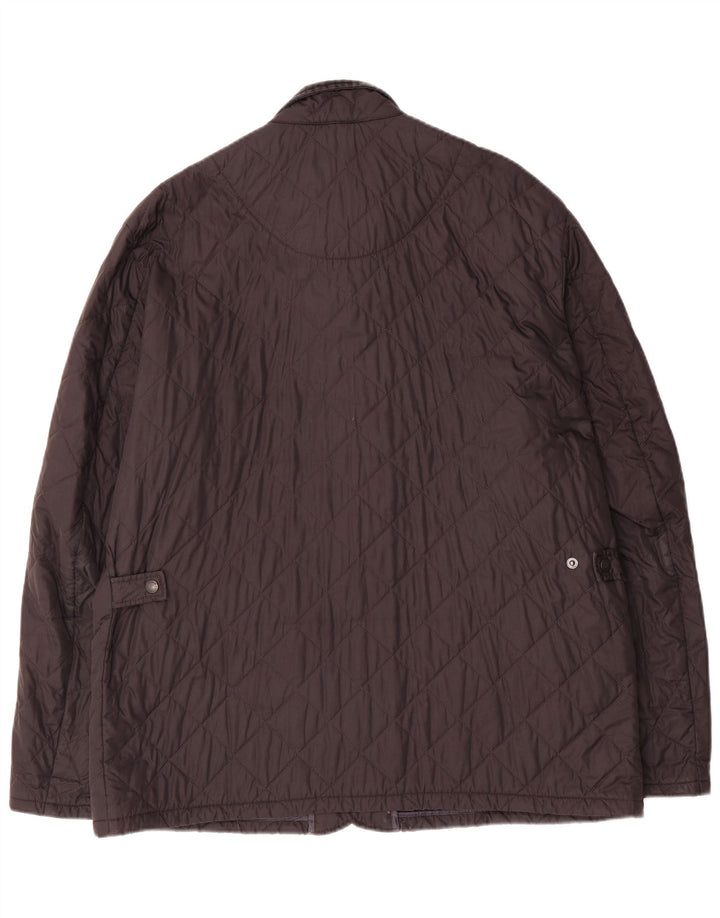 Męska pikowana kurtka BARBOUR UK 42 XL, czarna, poliester