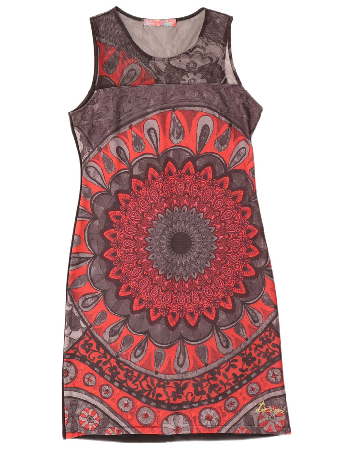 Damska sukienka płaszczowa bez rękawów Desigual UK 18 XL, szary poliester