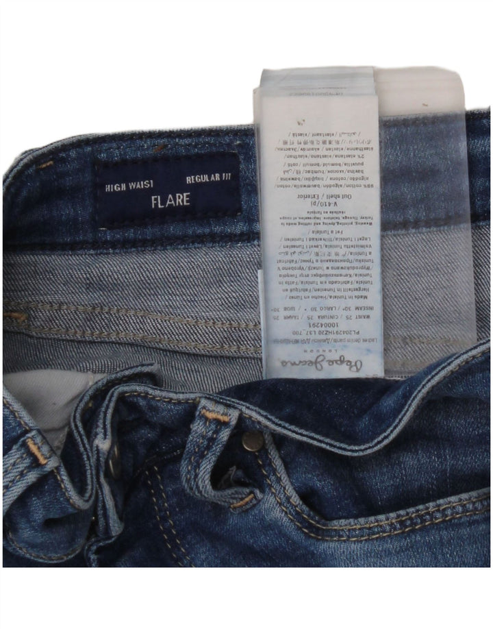 PEPE JEANS Damskie jeansy rozkloszowane o regularnym kroju z wysokim stanem W25 L30 Niebieska bawełna