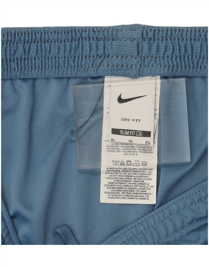 Męskie spodenki sportowe Nike Dri Fit Slim Fit XL, niebieskie, poliestrowe