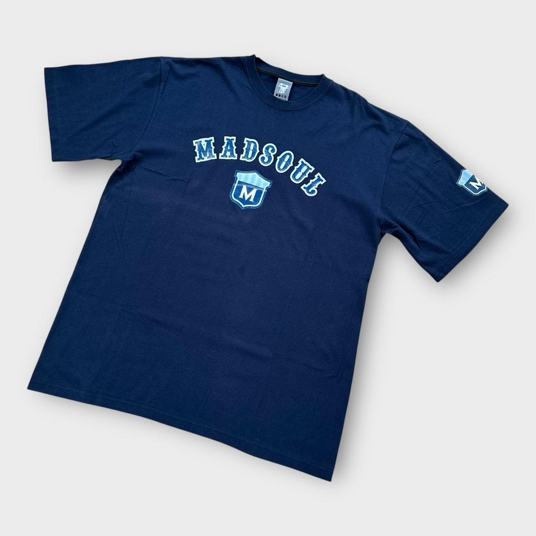 Koszulka z grafiką Y2K Mad Soul – XL