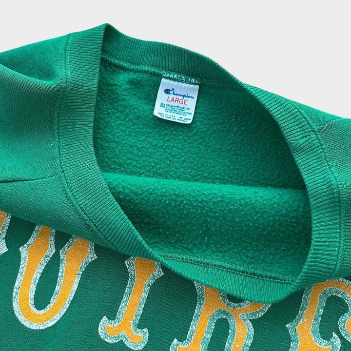 Bluza Champion z grafiką Notre Dame w stylu vintage z lat 80. – duża (pasuje jak średnia)