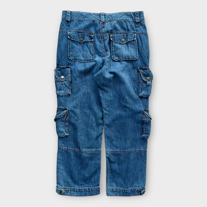 Spodnie bojówki Ralph Lauren z szerokimi nogawkami - damskie 10