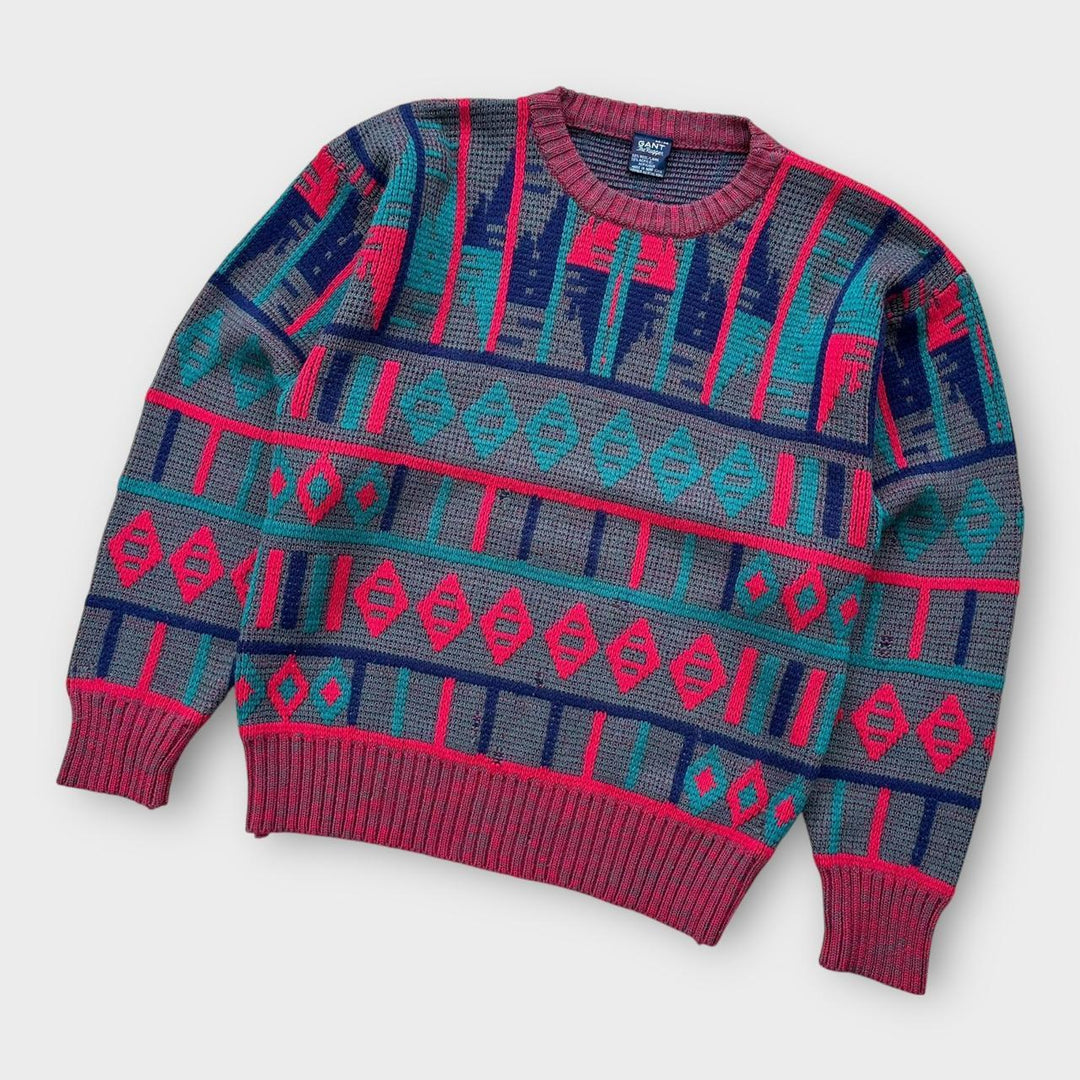 Sweter z dzianiny Vintage Gant - średni