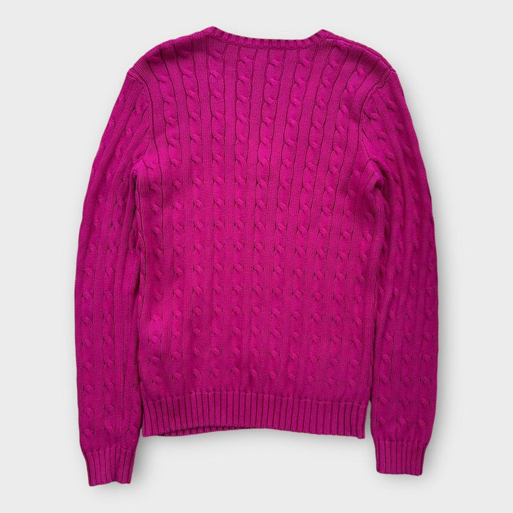 Sweter Ralph Lauren o splocie warkoczowym - średni