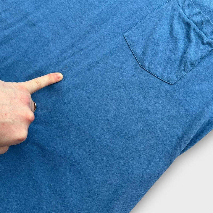 Koszulka z pustymi kieszeniami z pojedynczym ściegiem - XL (pasuje jak duża)