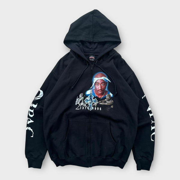 Bluza z kapturem i grafiką Vintage Tupac – XL