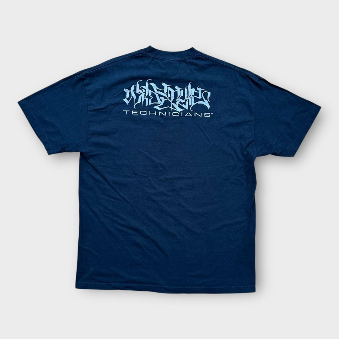 Koszulka z grafiką hip-hopową w dzikim stylu Technicians - XL