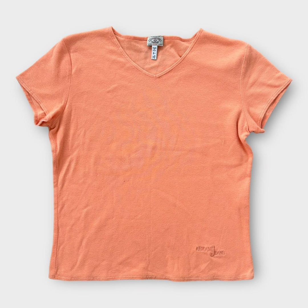 Koszulka jeansowa Y2K Armani - UK16