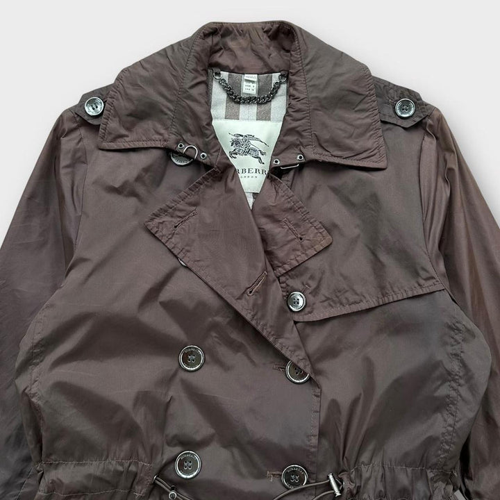 Nylonowy trencz Vintage Burberry - UK6