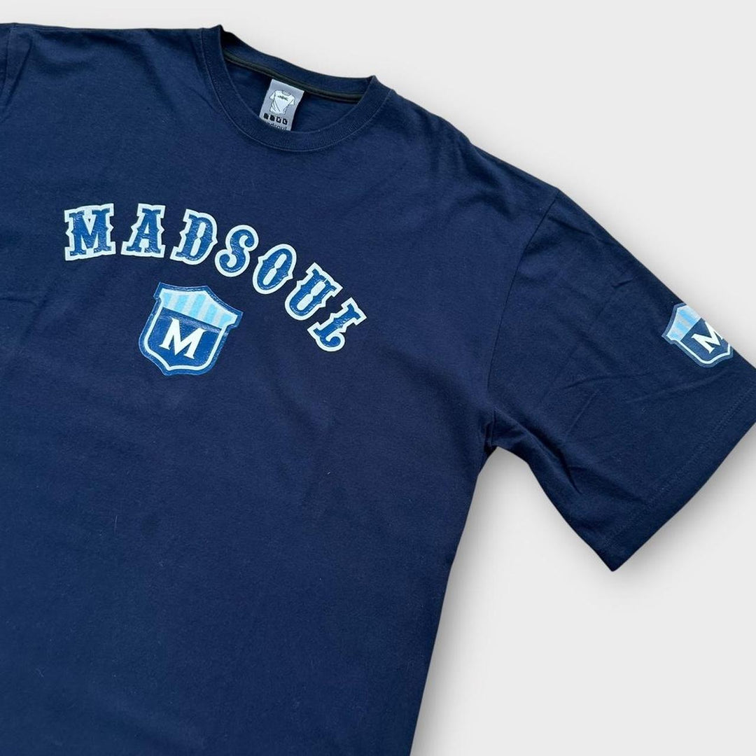 Koszulka z grafiką Y2K Mad Soul – XL