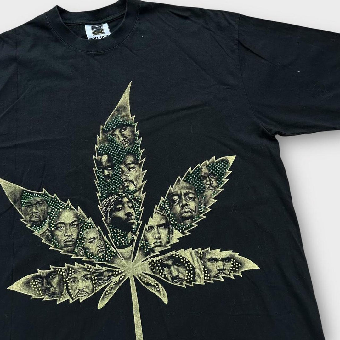 Vintage koszulka z grafiką hip-hopową - XL (luźna)