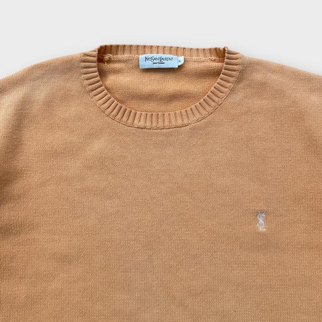 Dzianinowy sweter Vintage YSL - XL