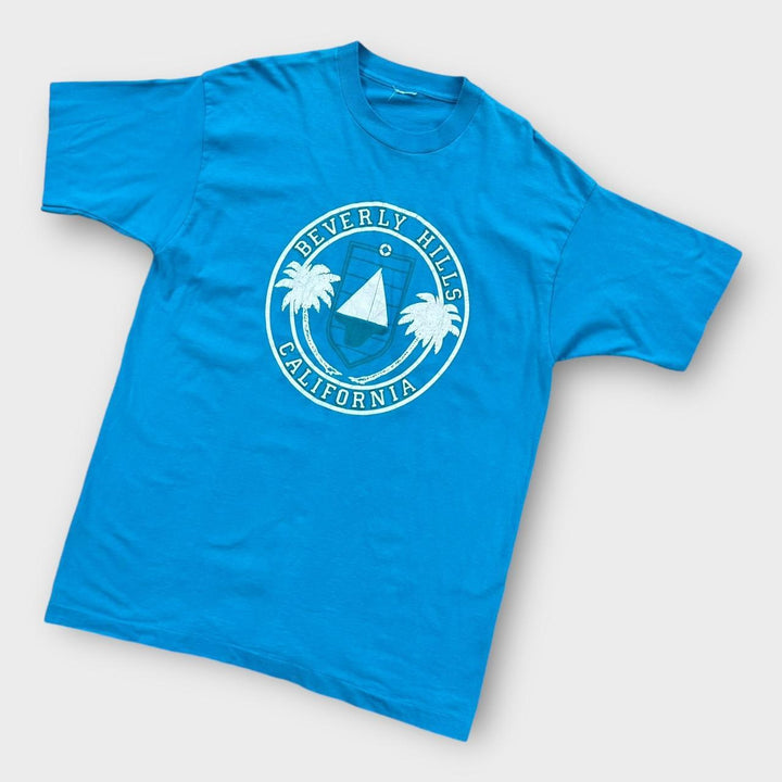 Koszulka z grafiką w stylu vintage z pojedynczym ściegiem - XL