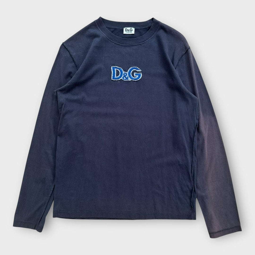 Koszulka z długim rękawem D&G Spell Out – junior XL (damska duża)